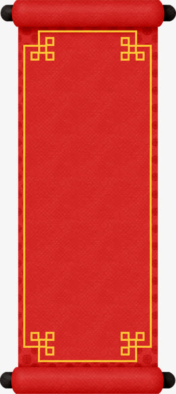 中国风纸张标签免抠