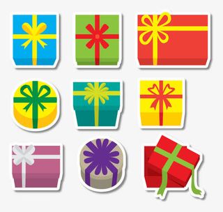 礼盒九宫格免抠