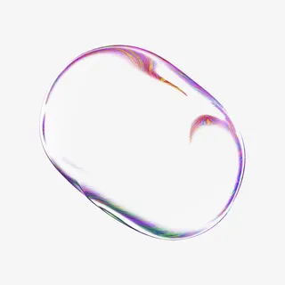 彩色透明png气泡免抠