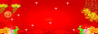 红色花朵爆竹海报背景高清