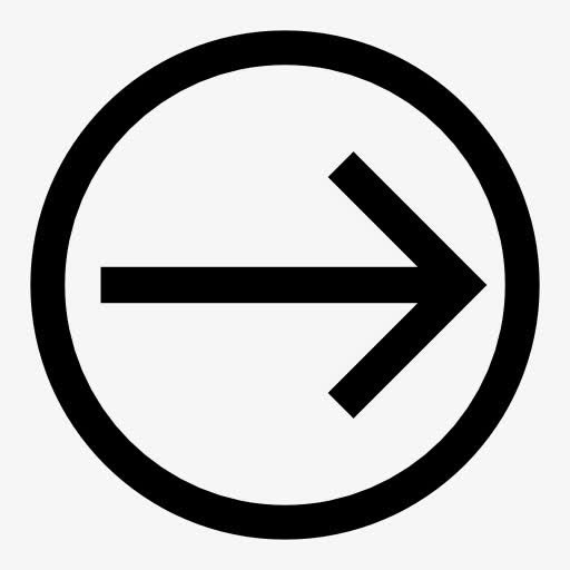 墨迹圆形向右箭头免抠