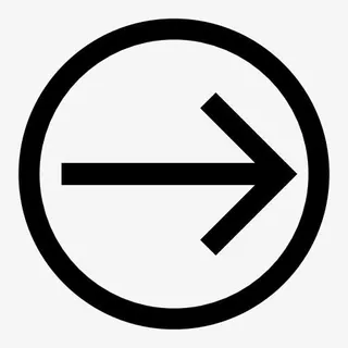 墨迹圆形向右箭头免抠