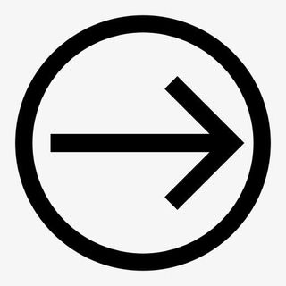 墨迹圆形向右箭头免抠