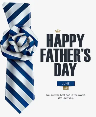 父亲节创意海报免抠
