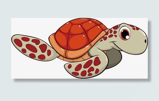 卡通海龟免抠