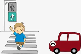 注意交通安全免抠