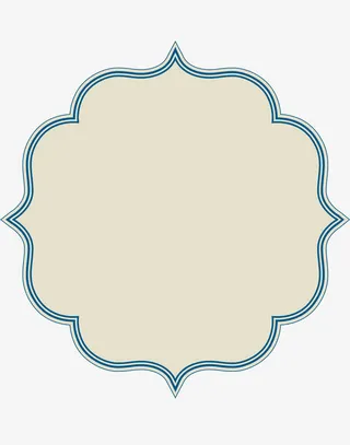 矢量卡其色卡片对称标签免抠