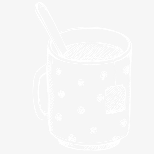 手绘水杯免抠