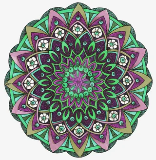 矢量圆形底纹免抠