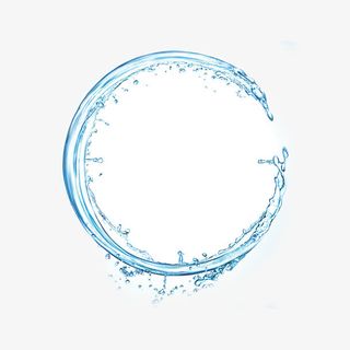 蓝色水花免抠