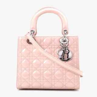 Dior粉色真皮包免抠