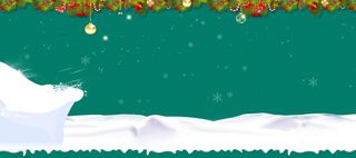 圣诞节绿色海报背景图高清