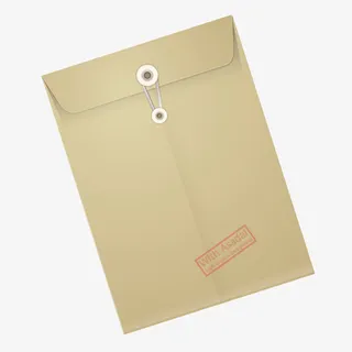 黄色牛皮纸档案袋纸袋免抠