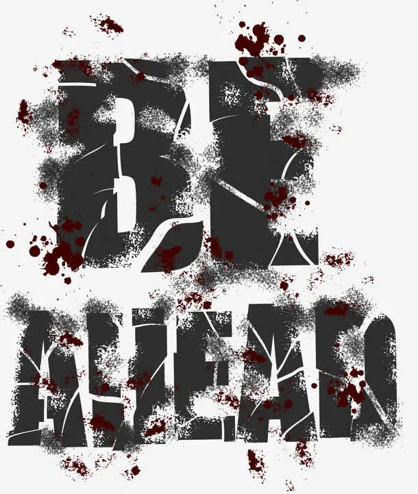 黑色碎片艺术效果免抠