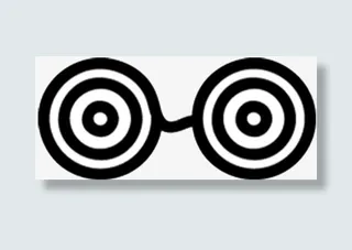 圆形眼镜装饰免抠