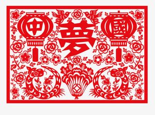 中国剪纸免抠