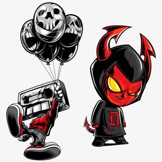 小恶魔和气球免抠