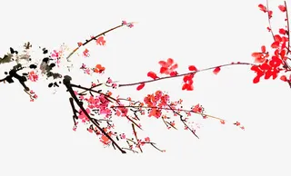 水墨梅树图片素材免抠