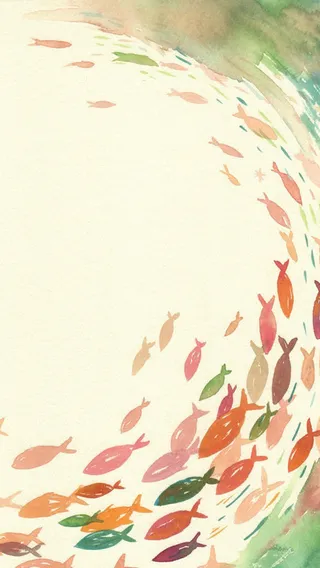 鱼儿徜徉纯净海底免抠