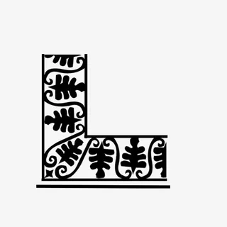 中国风经典角花设计免抠