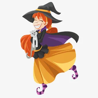 万圣节女巫免抠