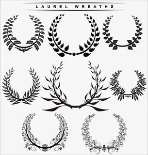 树枝徽章边框矢量素材免抠