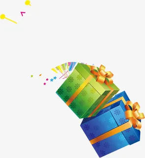 国庆节促销海报礼盒免抠