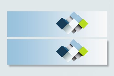 蓝色科技盒子背景高清