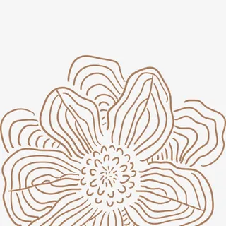 手绘 鲜花 动物 花瓣 蜡笔元免抠