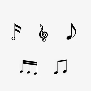 音乐音符旋律图标免抠图标元素