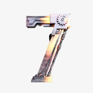 金属艺术字免抠