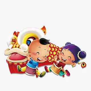 卡通春节囤货日素材免抠