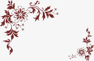 深红色对角花纹边框背景