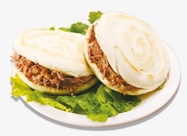 肉夹馍装饰图案免抠