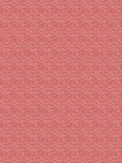 红色花纹中国风底纹免抠