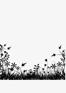 黑色花纹免抠 黑色花纹免抠