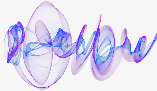 蓝色科技装饰图案免抠