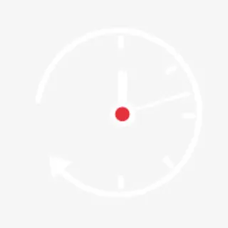 白色朦胧箭头创意钟表免抠