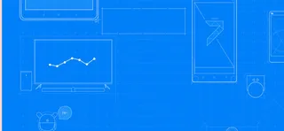 蓝色扁平化背景banner装饰高清