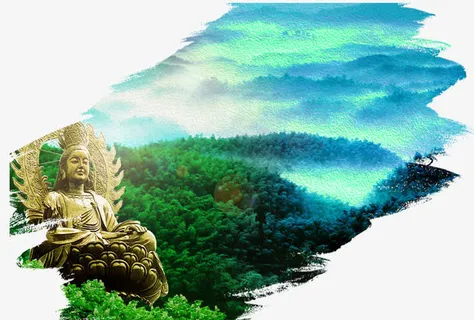 风景平面装饰背景