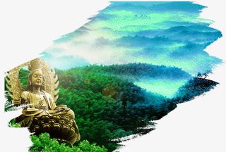 风景平面装饰背景