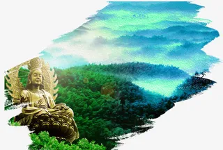 风景平面装饰背景