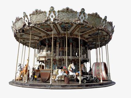 华丽的旋转木马免抠