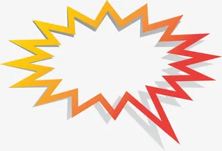 矢量爆炸对话框免抠