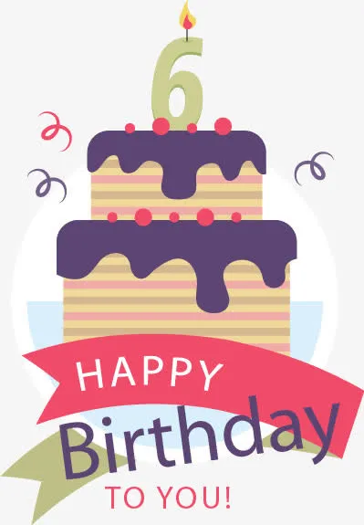 生日卡片素材免抠