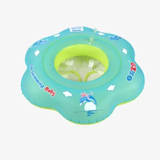 绿色游泳圈广告设计免抠