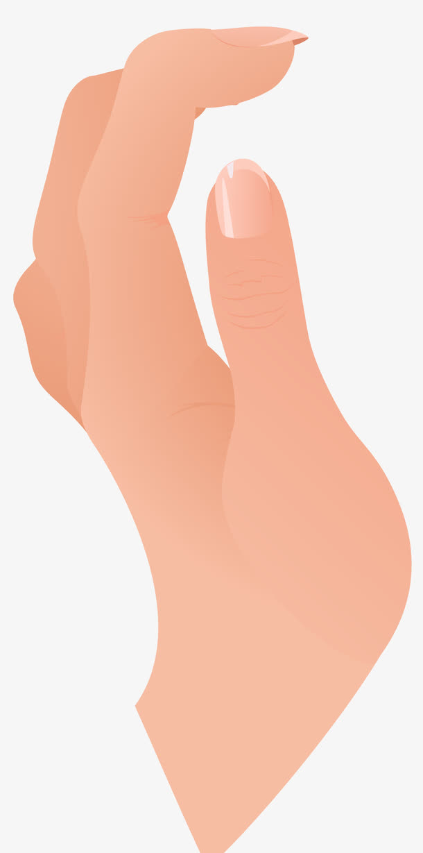 弯曲的手指素材免抠