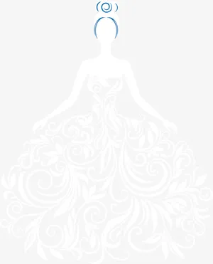 创意婚纱剪影免抠