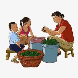 包粽子的妈妈免抠
