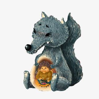 大灰狼的肚子免抠